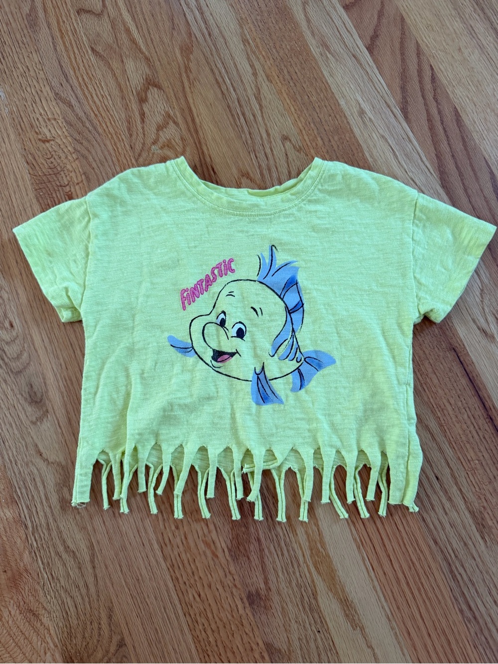 GAP Kids' Yellow 'Fin-tastic' Fringe Tee